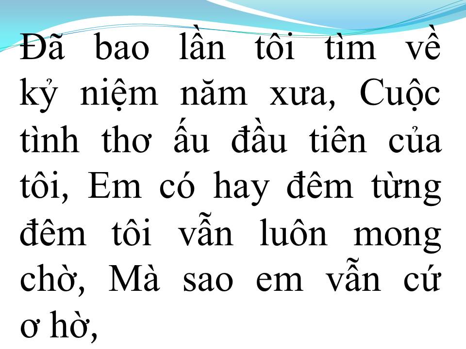 Lời bài hát QUÊN MỘT LỜI THỀ