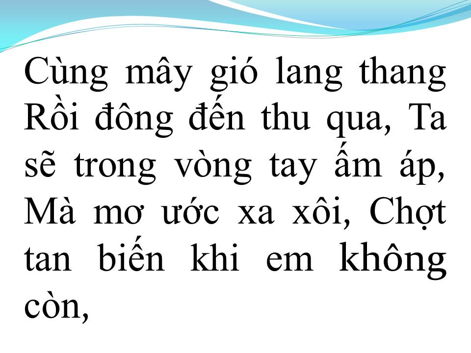 Lời bài hát BAO GIỜ EM MỚI HIỂU