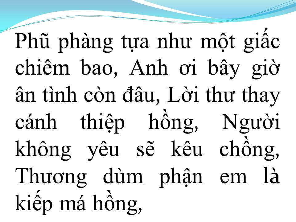 Lời bài hát MỘT CHUYẾN XE HOA