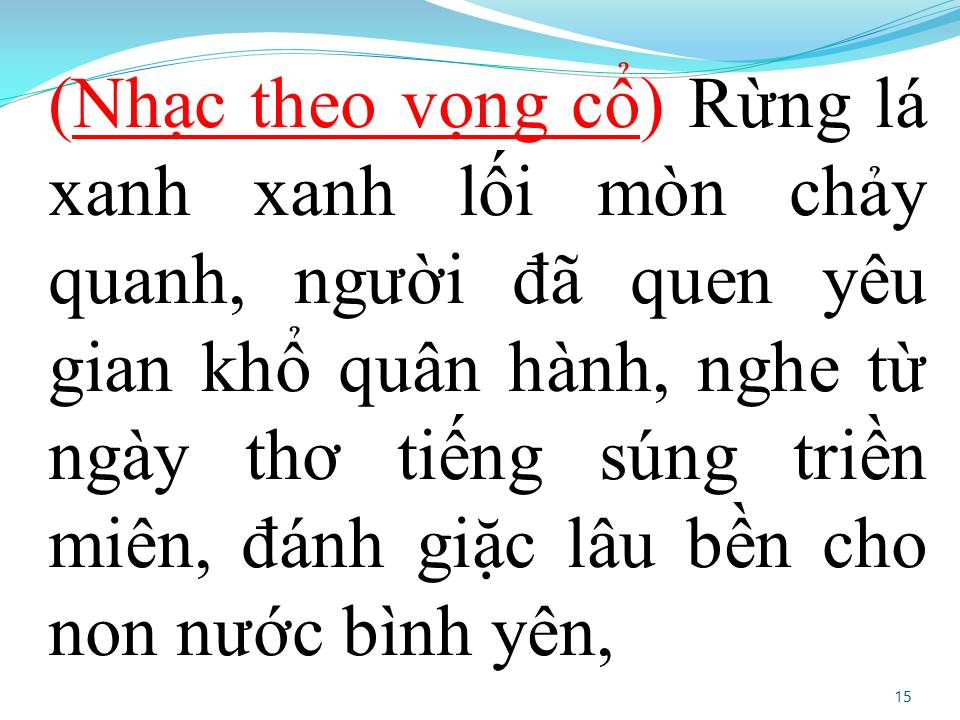 Lời bài hát RỪNG LÁ THẤP (TÂN CỔ)