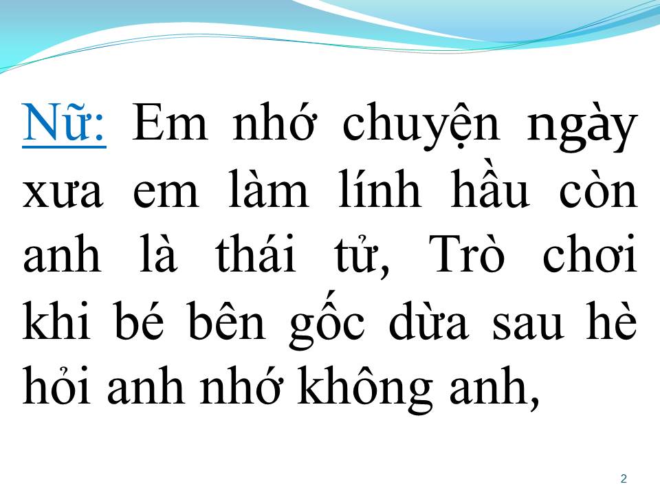 Lời bài hát GIÓ ĐƯA NGAN NGÁT HƯƠNG DỪA (SONG CA)