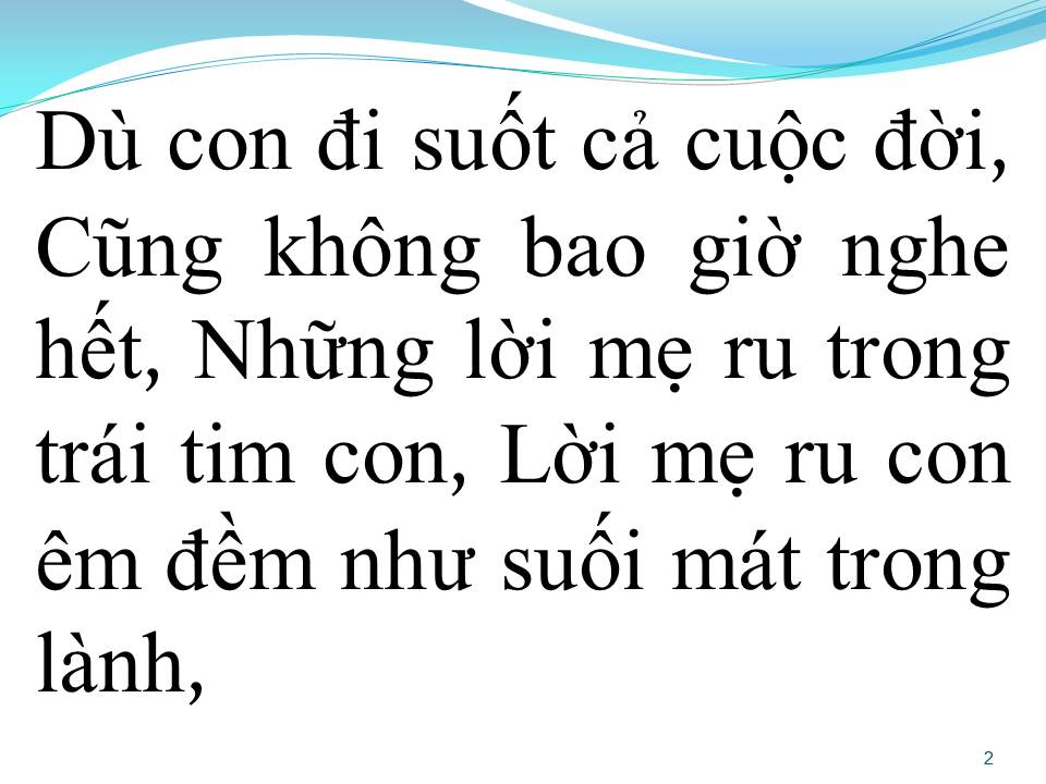 Lời bài hát VU LAN NHỚ MẸ