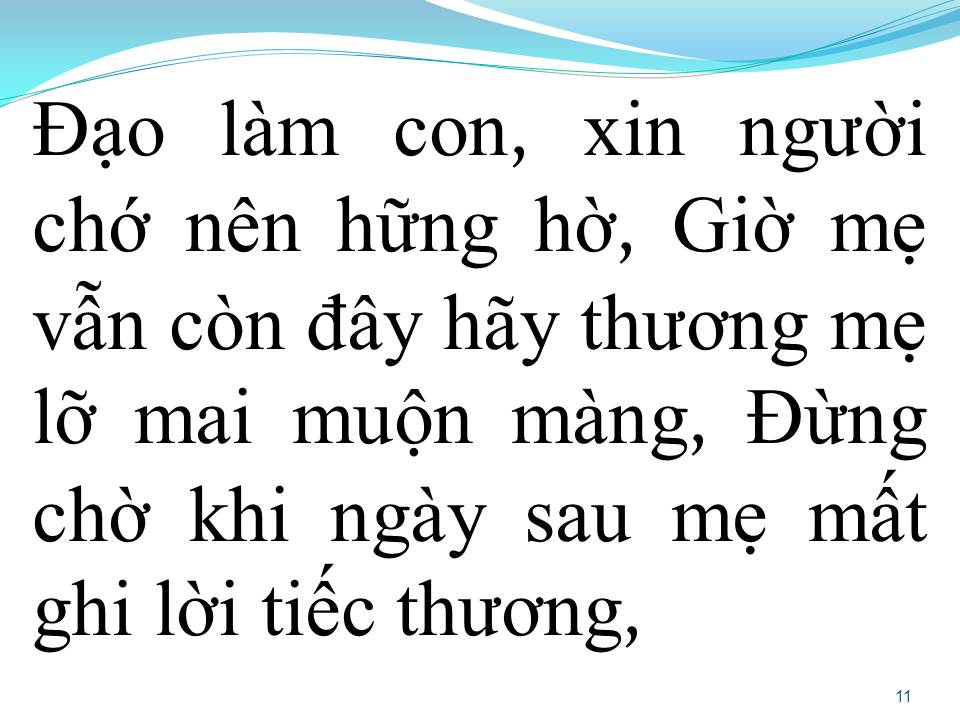 Lời bài hát VU LAN NHỚ MẸ