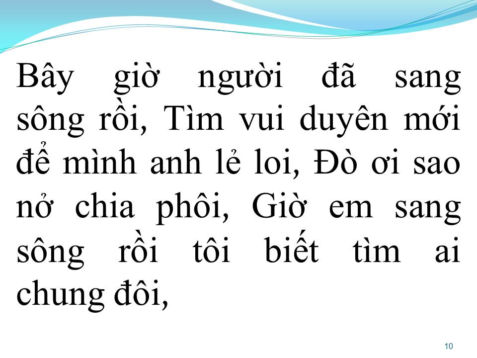 Lời bài hát ĐÒ SANG NGANG