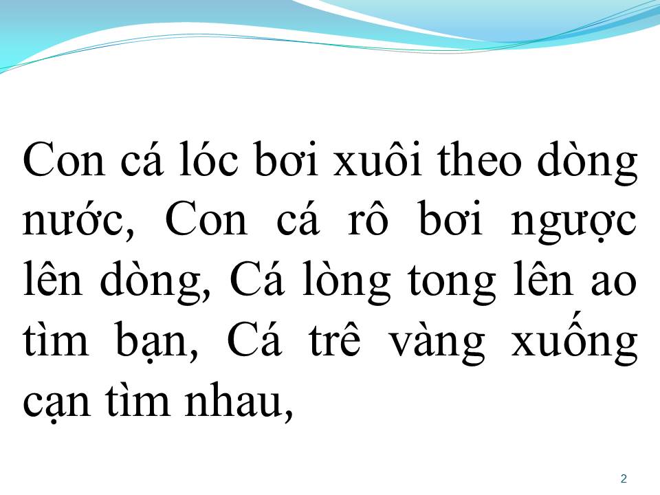 Lời bài hát CHUYỆN CON CÁ TRÊN ĐỒNG