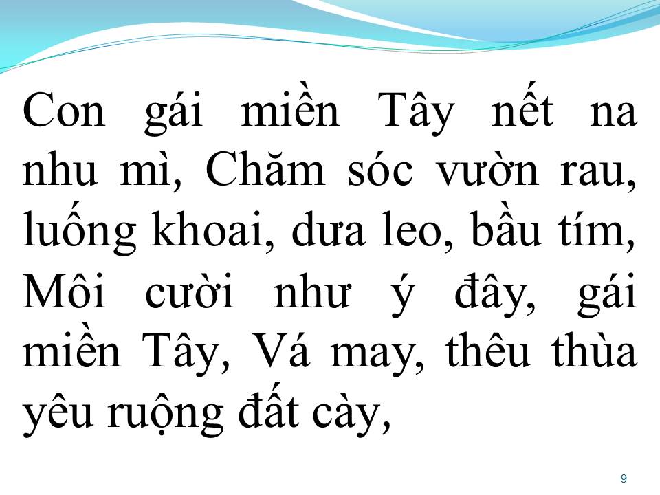 Lời bài hát DUYÊN DÁNG GÁI MIỀN TAY