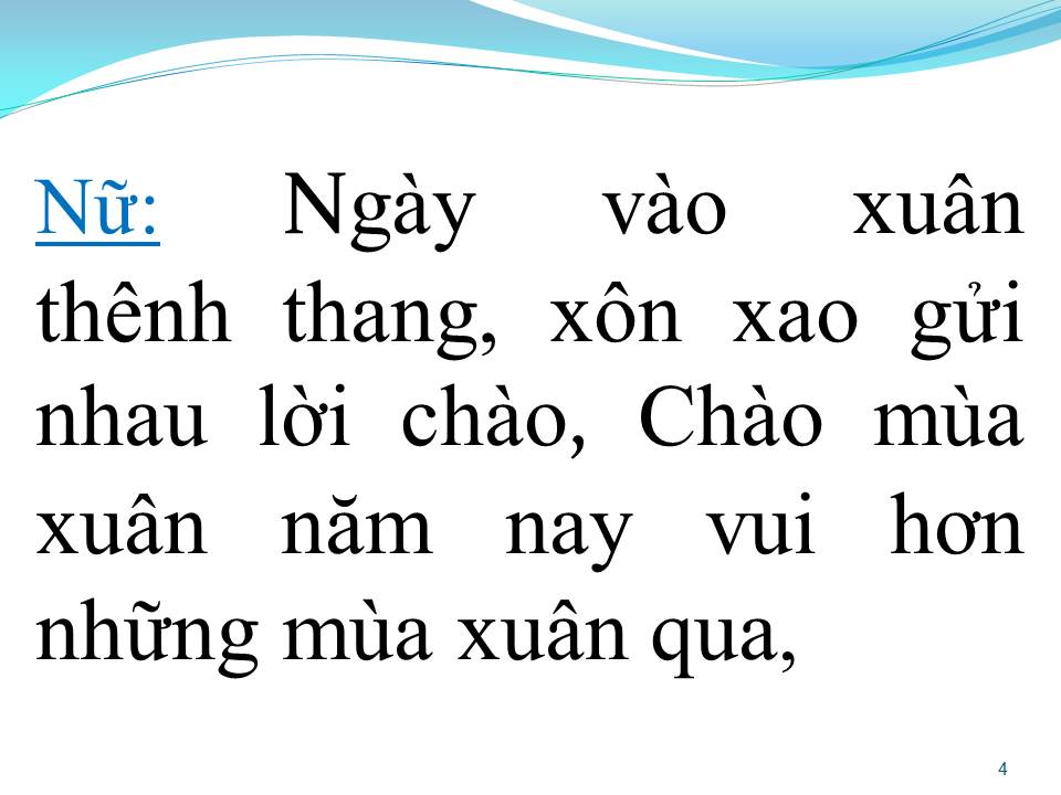 Lời bài hát MÙA XUÂN XÔN XAO (SONG CA)