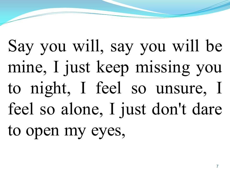 Lời bài hát HÃY SỐNG CHO TUỔI TRẺ (Say you will Speak of love)