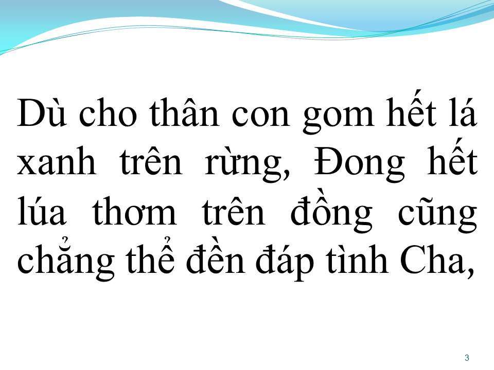 Lời bài hát TÌNH CHA CHO CON