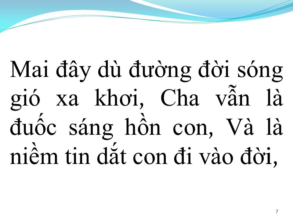 Lời bài hát TÌNH CHA CHO CON