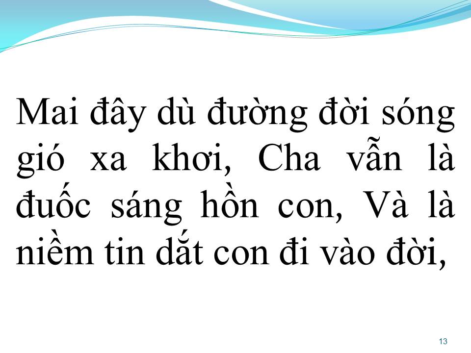 Lời bài hát TÌNH CHA CHO CON