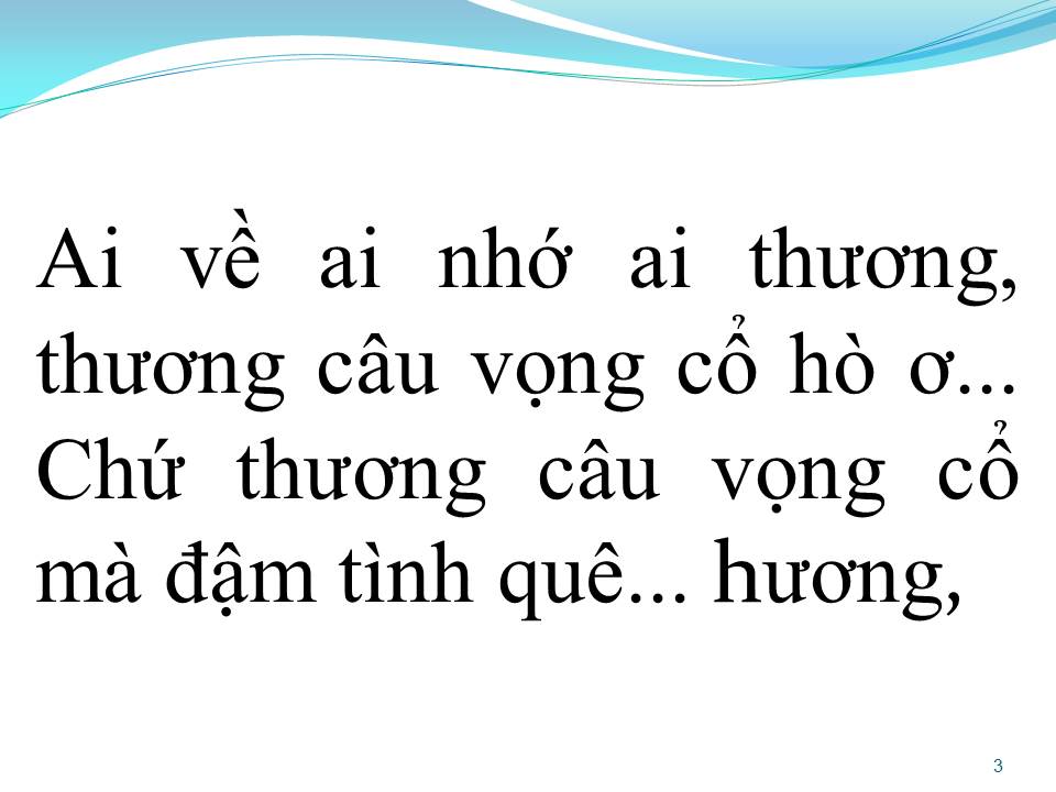 Lời bài hát VỌNG CỔ TÌNH QUÊ
