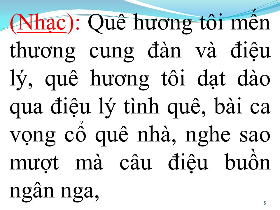 Lời bài hát VỌNG CỔ TÌNH QUÊ