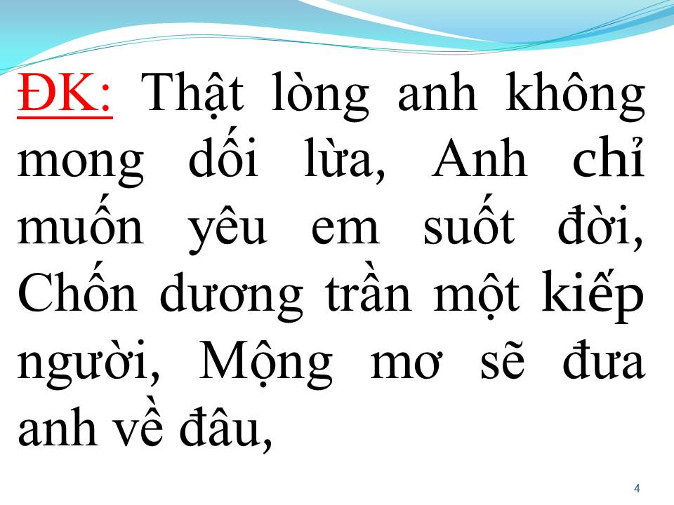Lời bài hát THẬT LÒNG