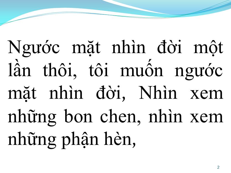 Lời bài hát MỘT LẦN THÔI