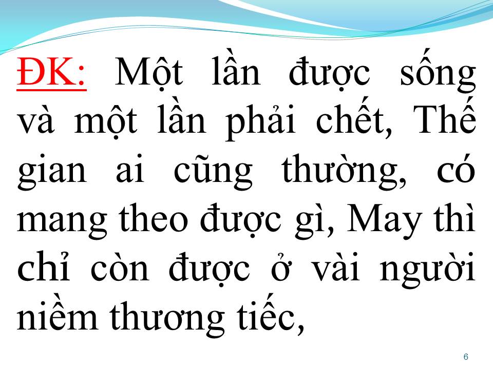 Lời bài hát MỘT LẦN THÔI