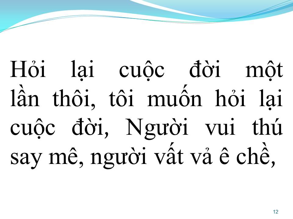 Lời bài hát MỘT LẦN THÔI