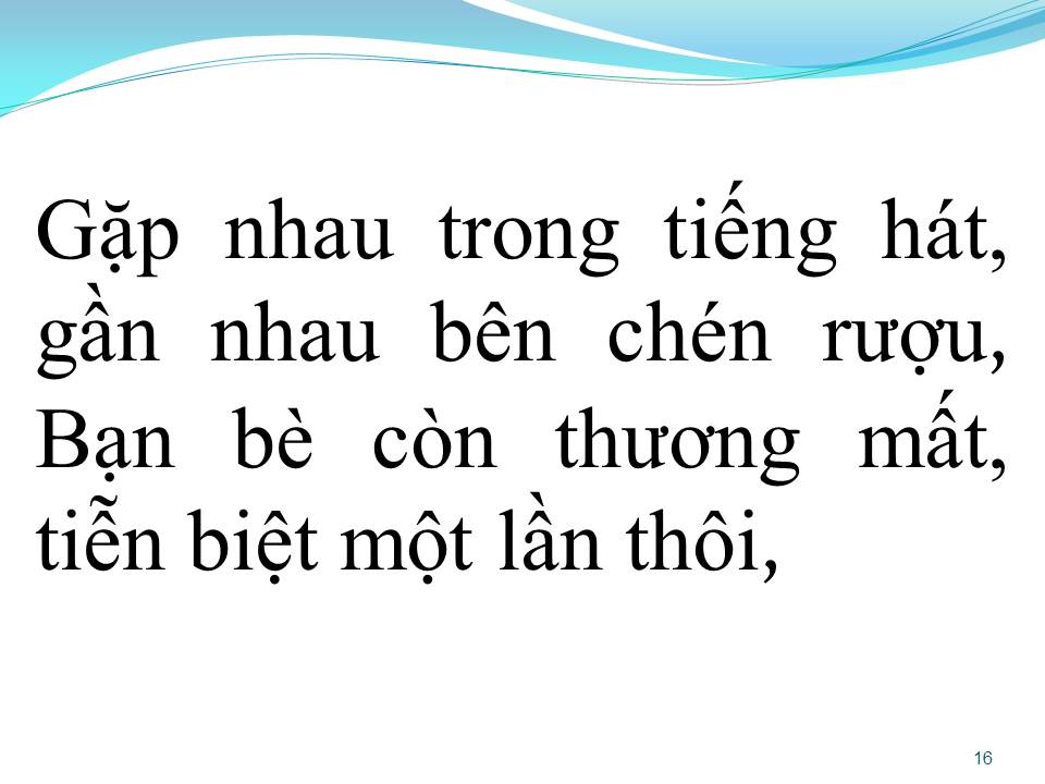 Lời bài hát MỘT LẦN THÔI