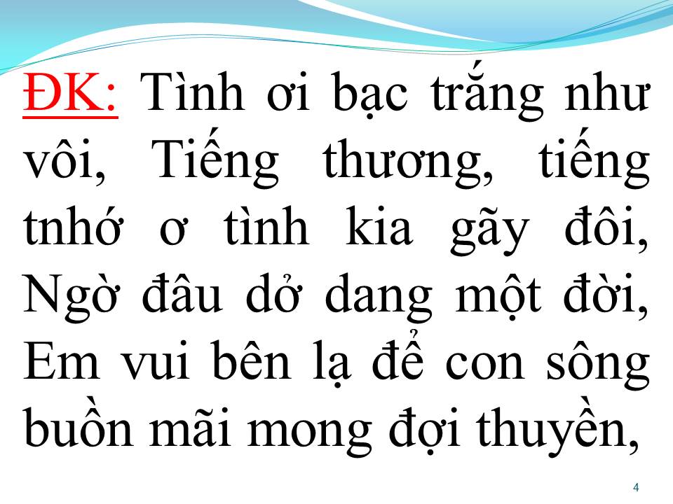 Lời bài hát BẾN SÔNG BUỒN