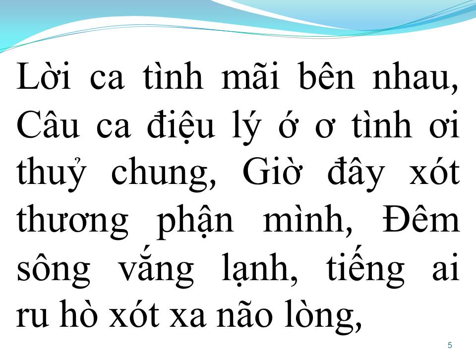 Lời bài hát BẾN SÔNG BUỒN