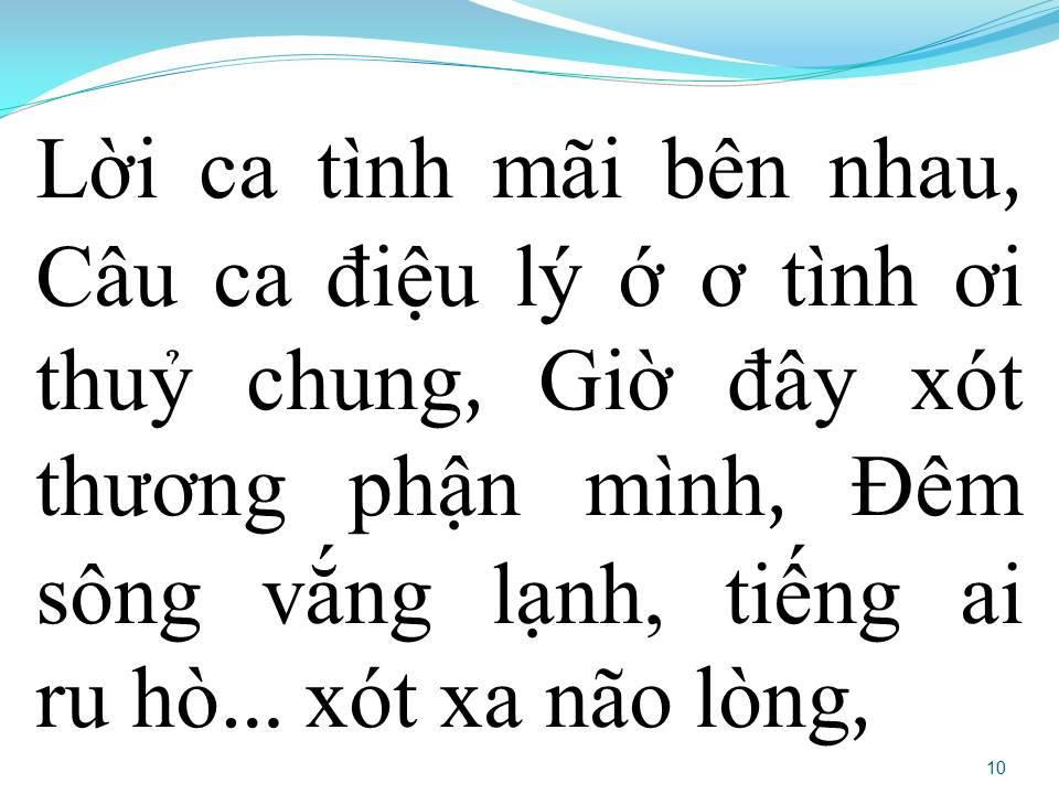 Lời bài hát BẾN SÔNG BUỒN