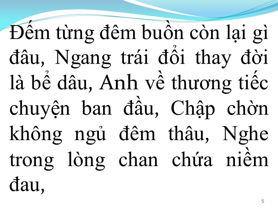 Lời bài hát ĐỜI CHỈ LÀ BỂ DÂU (MỘT THUỞ YÊU ANH)