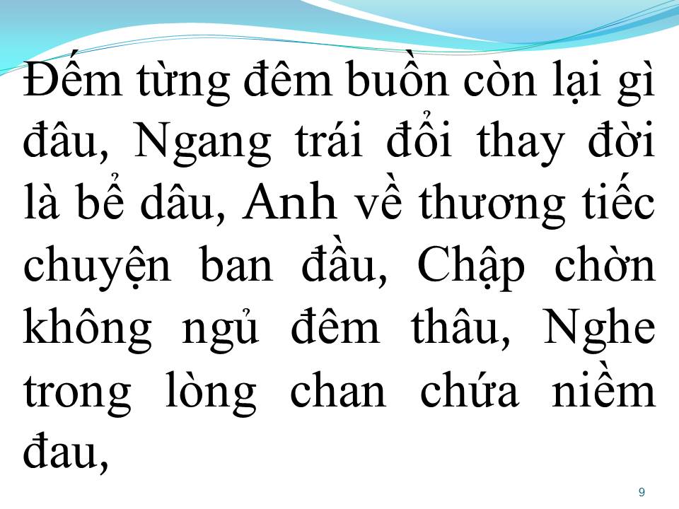 Lời bài hát ĐỜI CHỈ LÀ BỂ DÂU (MỘT THUỞ YÊU ANH)
