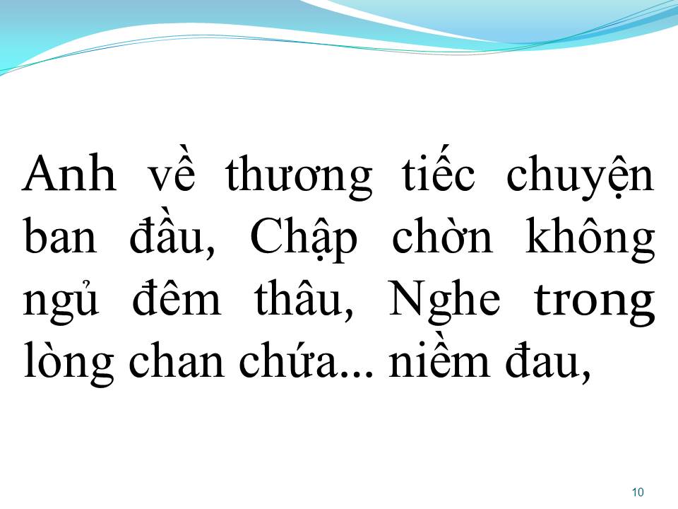 Lời bài hát ĐỜI CHỈ LÀ BỂ DÂU (MỘT THUỞ YÊU ANH)