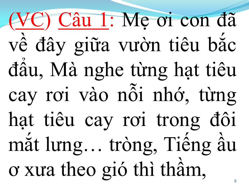 Lời bài hát VƯỜN TIÊU QUÊ MẸ (TÂN CỔ)
