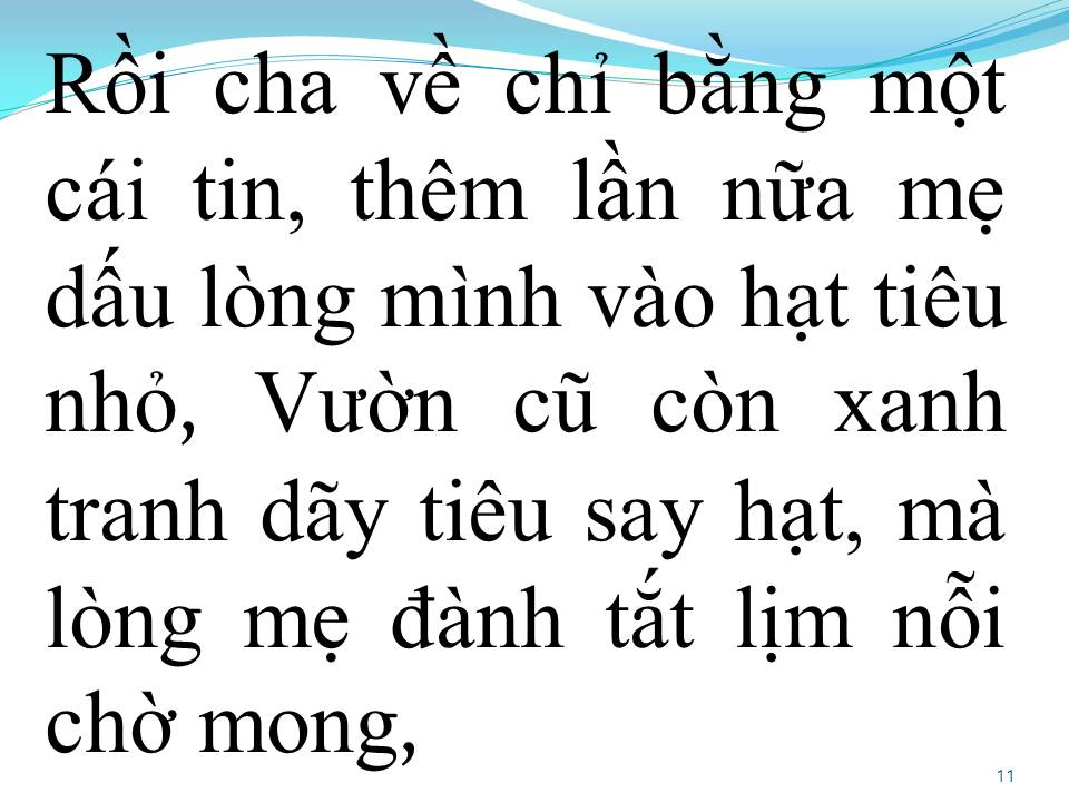 Lời bài hát VƯỜN TIÊU QUÊ MẸ (TÂN CỔ)