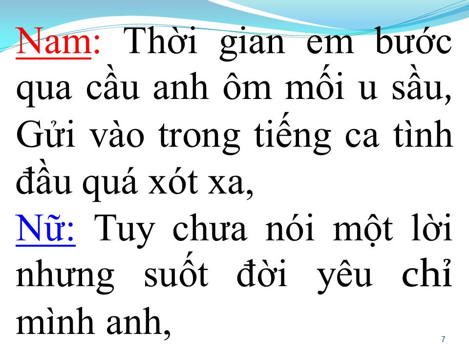 Lời bài hát NGỎ LỜI (SONG CA)