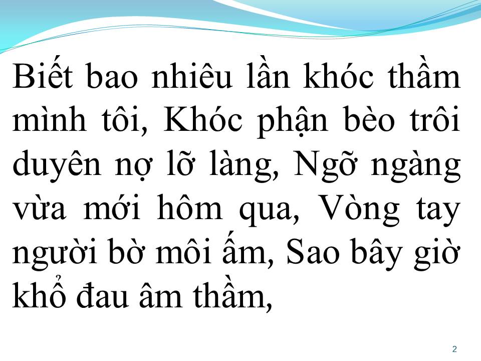 Lời bài hát VĨNH BIỆT TÌNH TÔI