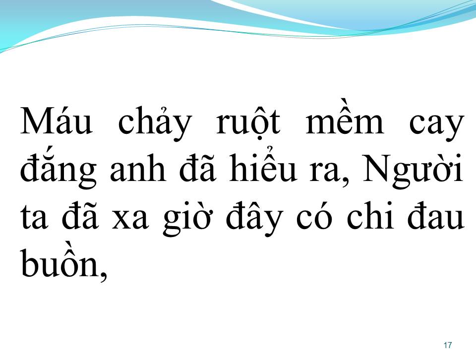 Lời bài hát MÁU CHẢY RUỘT MỀM