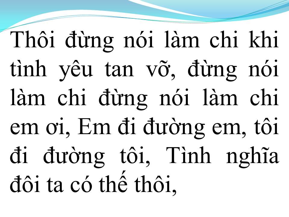 Lời bài hát CÓ THẾ THÔI