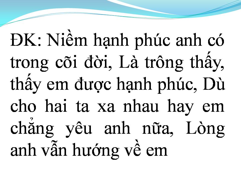 Lời bài hát CÓ THỨ HẠNH PHÚC GỌI LÀ CHIA TAY