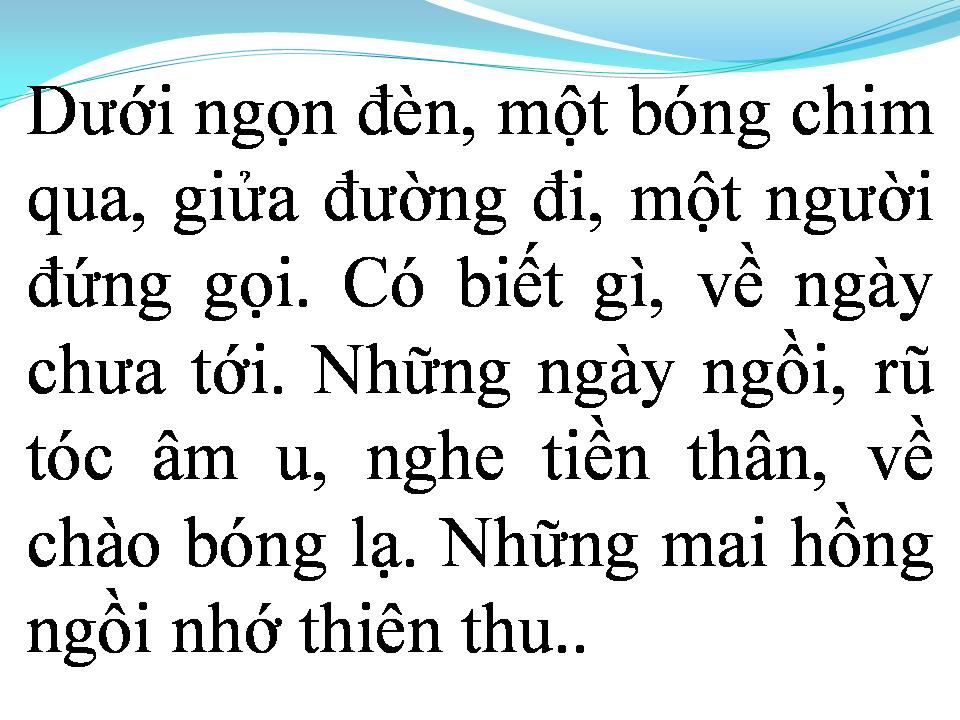 Lời bài hát CỎ XÓT XA ĐƯA