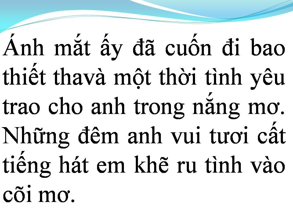 Lời bài hát CÕI MƠ