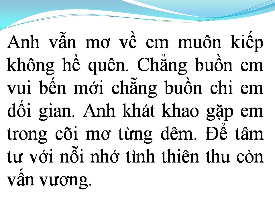 Lời bài hát CÕI MƠ