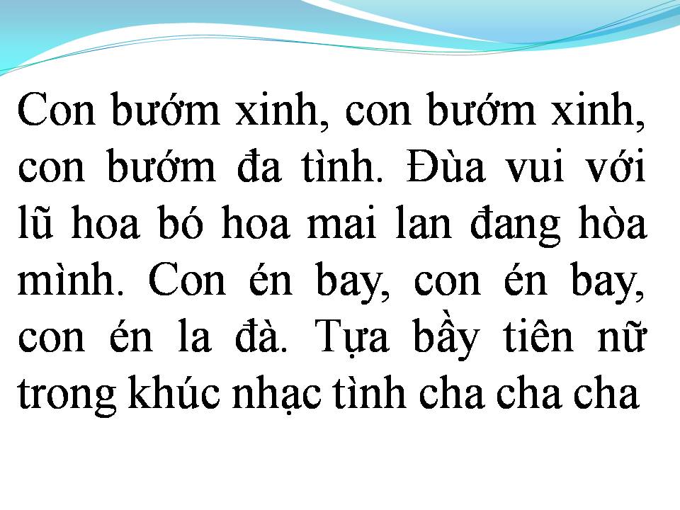 Lời bài hát CON BƯỚM XUÂN