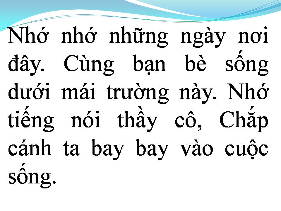 Lời bài hát CON ĐƯỜNG ĐẾN TRƯỜNG