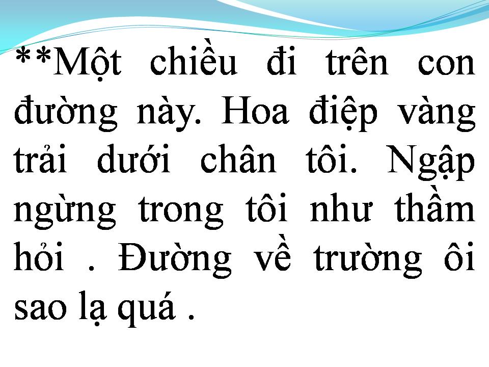 Lời bài hát CON ĐƯỜNG ĐẾN TRƯỜNG