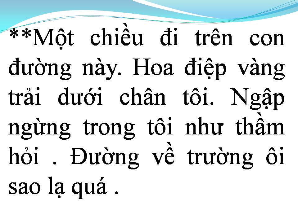 Lời bài hát CON ĐƯỜNG ĐẾN TRƯỜNG