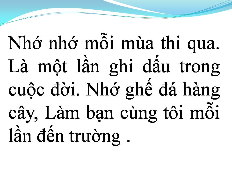 Lời bài hát CON ĐƯỜNG ĐẾN TRƯỜNG