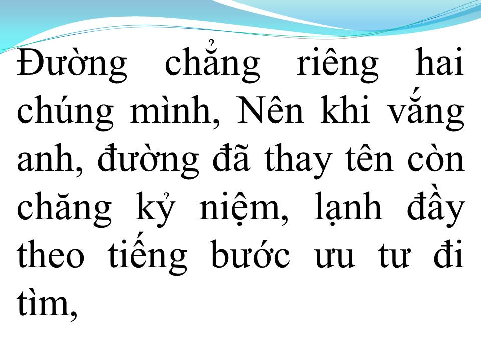 Lời bài hát CON ĐƯỜNG MANG TÊN EM