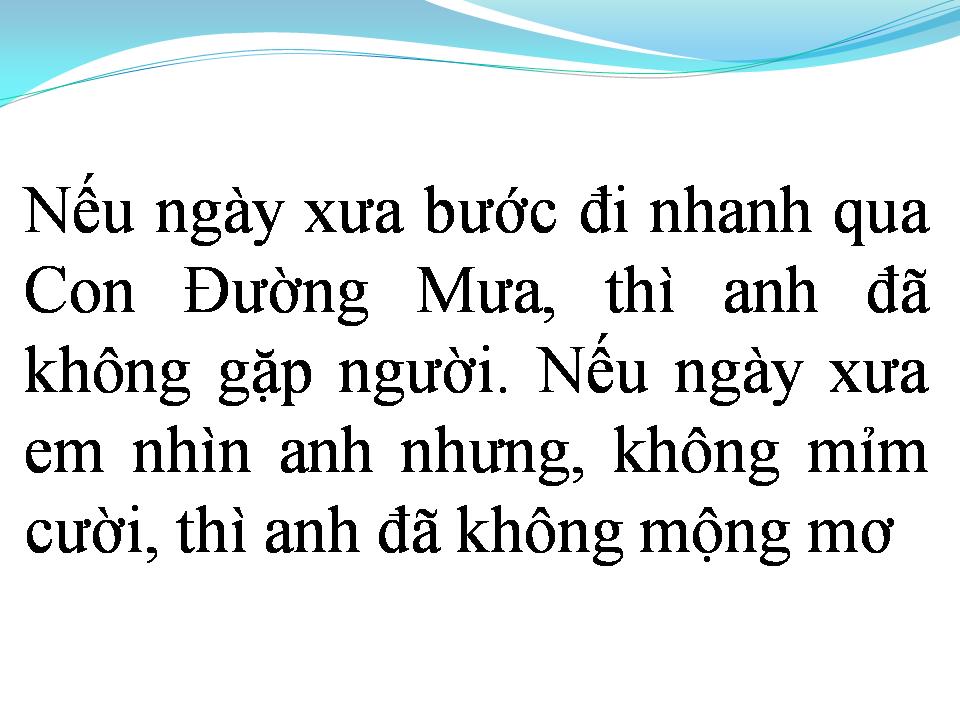 Lời bài hát CON ĐƯỜNG MƯA