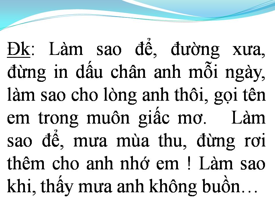 Lời bài hát CON ĐƯỜNG MƯA