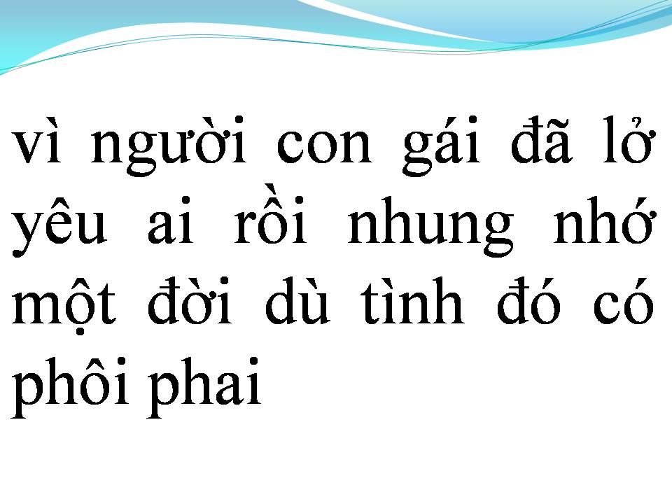 Lời bài hát CON ĐƯỜNG TÌNH PHAI