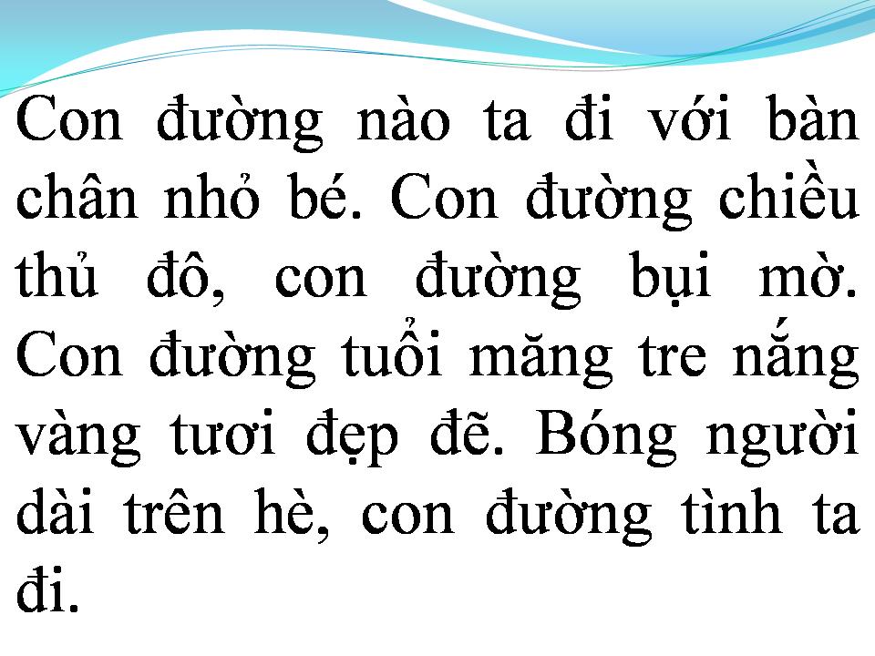 Lời bài hát CON ĐƯỜNG TÌNH TA ĐI