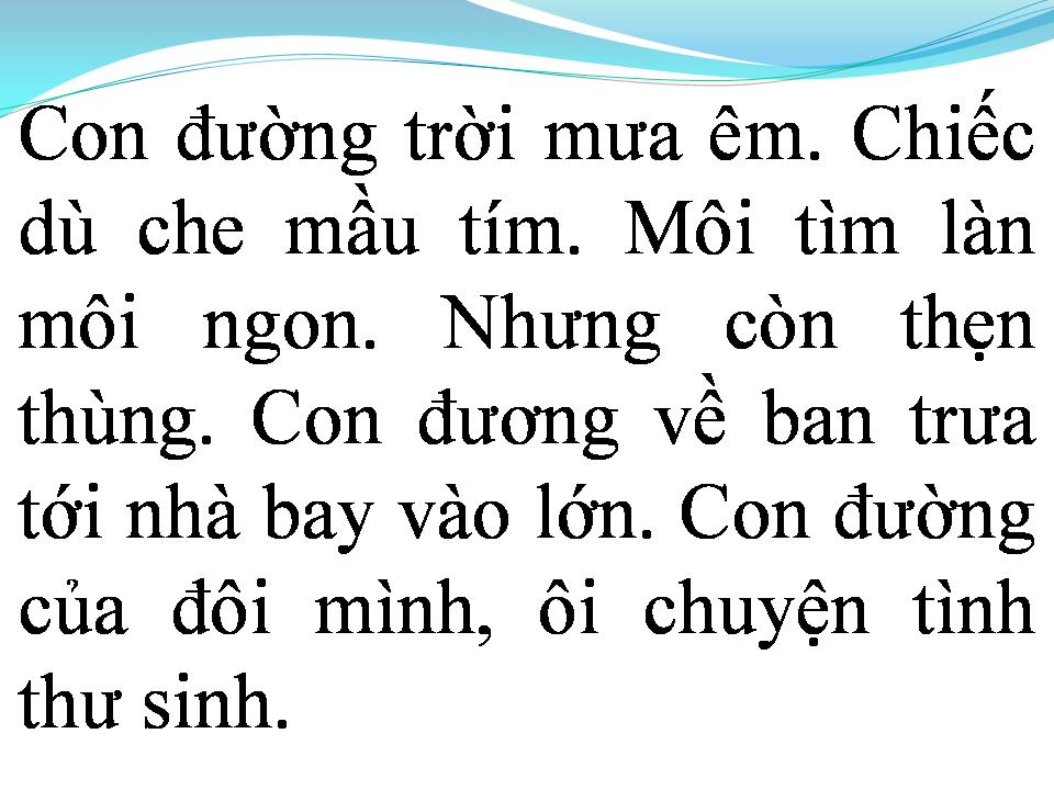 Lời bài hát CON ĐƯỜNG TÌNH TA ĐI