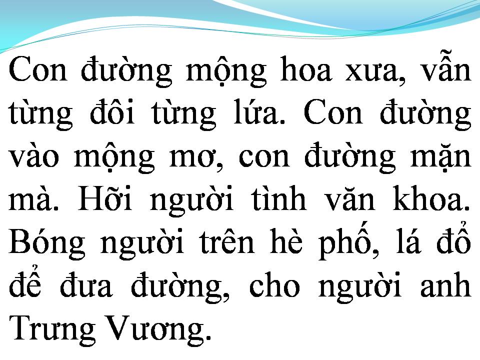 Lời bài hát CON ĐƯỜNG TÌNH TA ĐI